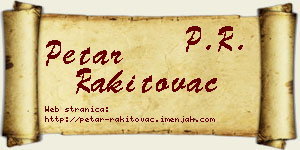 Petar Rakitovac vizit kartica
